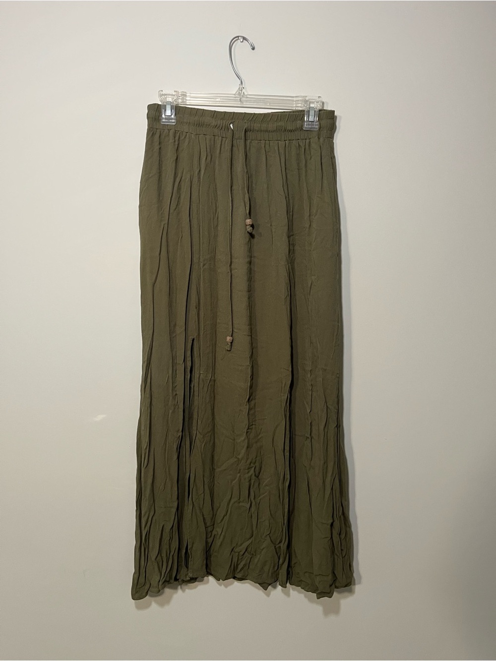 EARTHBOUND Olive Green Skirt with Drawstring